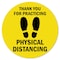 Signmission Thank You For Practicing Safe Distance Non-Slip Floor Graphic, 7in Vinyl, 7" x 7", FD-C-7-99975 FD-C-7-99975 - alternate 1